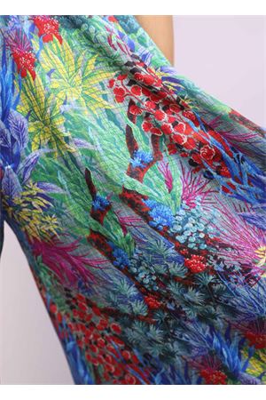 Gonna pantalone in seta con fantasia elegante Laboratorio Capri | IRISFOGLIE MULTI